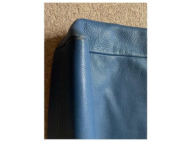 Autre Marque Borsa tote Prada in pelle blu - vista 6