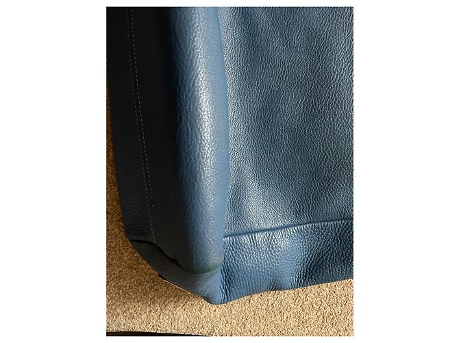 Autre Marque Borsa tote Prada in pelle blu - vista 7