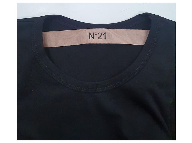 Camiseta de algodón negra No 21 Negro Multicolor - vista 4