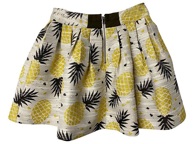 Minifalda de piña Alice + Olivia en poliéster blanco - vista 4