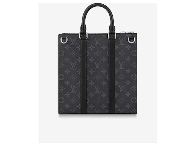 Louis Vuitton Borsa a tracolla LV Sac Plat eclipse Nero - vista 2