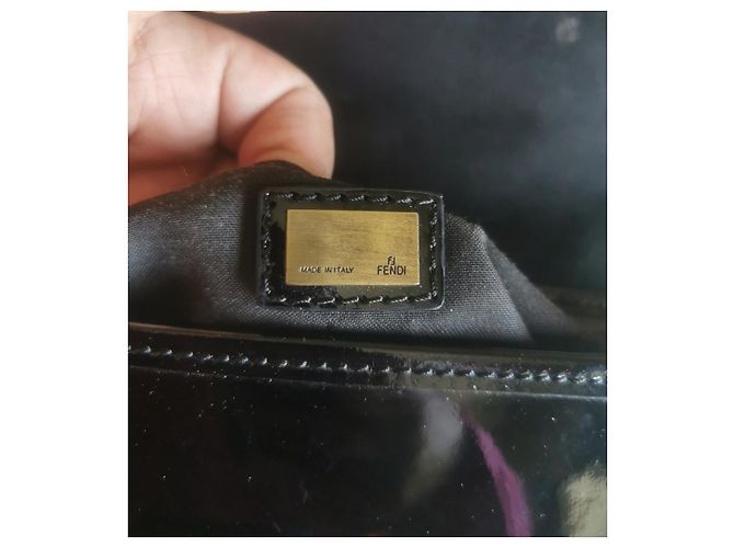 B Bag Fendi Zucca B Tasche Monogramm Kalbshaar Braun - Ansicht 2