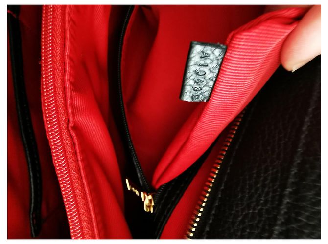 Grande borsa tote Lancel in pelle nera Nero - vista 10
