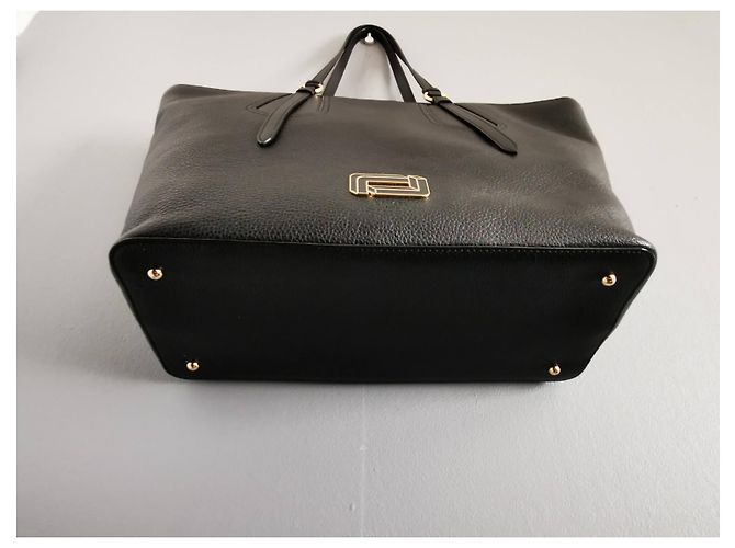 Grande borsa tote Lancel in pelle nera Nero - vista 12