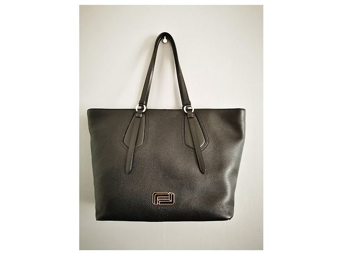 Grande borsa tote Lancel in pelle nera Nero - vista 14