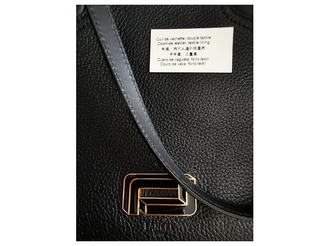 Grande borsa tote Lancel in pelle nera Nero - vista 16