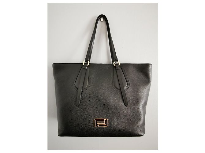 Grande borsa tote Lancel in pelle nera Nero - vista 18