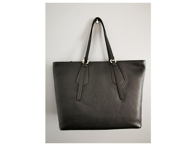Grande borsa tote Lancel in pelle nera Nero - vista 2