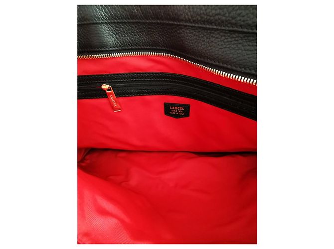 Grande borsa tote Lancel in pelle nera Nero - vista 6