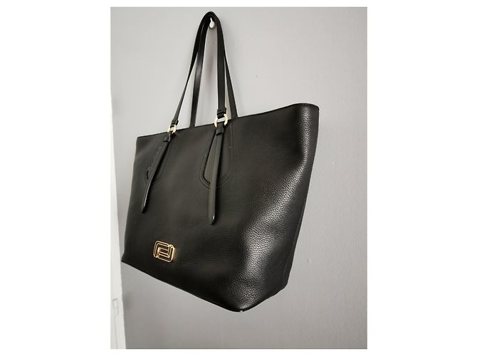 Grande borsa tote Lancel in pelle nera Nero - vista 7