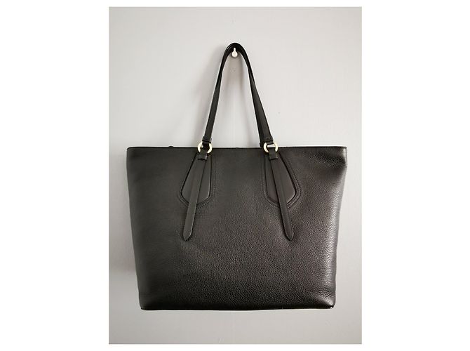 Grande borsa tote Lancel in pelle nera Nero - vista 9