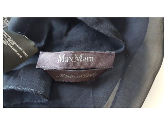 Max Mara Seidenstola schwarz - Ansicht 2