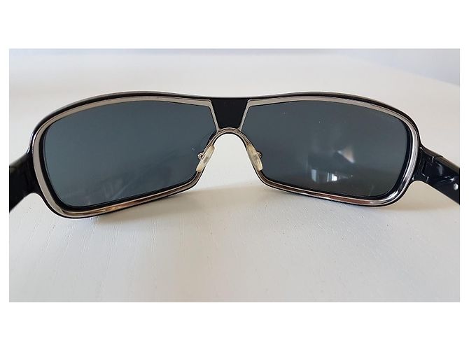 Occhiali da sole Prada Modello Maschera Neri Metallo Nero - vista 10