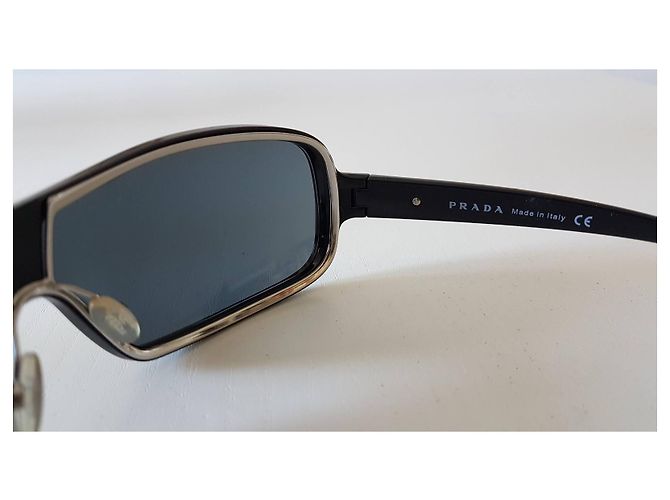 Occhiali da sole Prada Modello Maschera Neri Metallo Nero - vista 11
