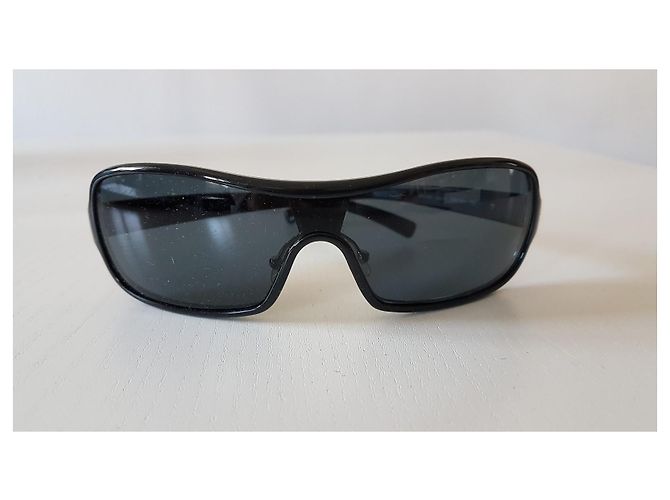 Occhiali da sole Prada Modello Maschera Neri Metallo Nero - vista 7