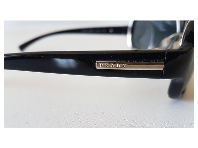 Occhiali da sole Prada Modello Maschera Neri Metallo Nero - vista 9