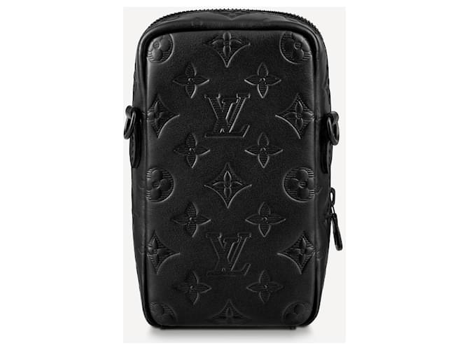 Louis Vuitton Bolsa vestível para telefone com forro LV Preto - vista 2
