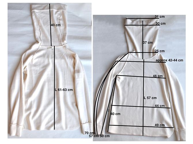 Hermès Pull Col Long Cachemire Crème - vue 12