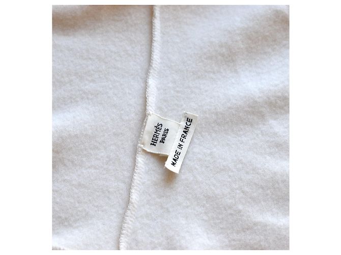 Hermès Pull Col Long Cachemire Crème - vue 13
