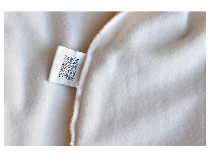 Hermès Pull Col Long Cachemire Crème - vue 15