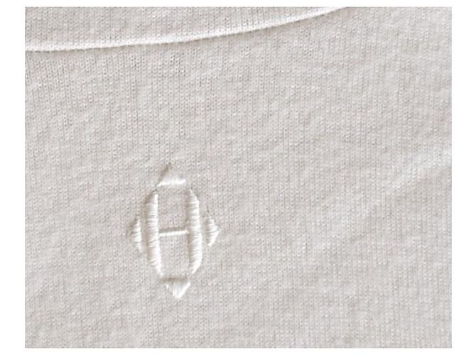 Hermès Pull Col Long Cachemire Crème - vue 17