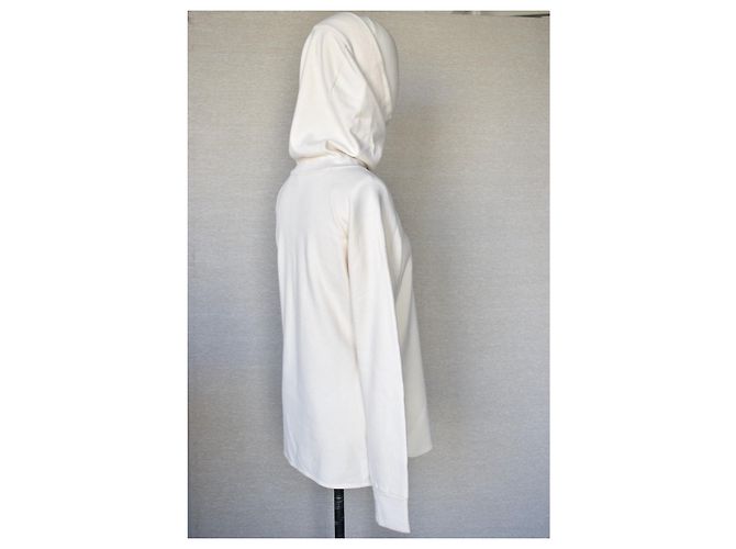 Hermès Pull Col Long Cachemire Crème - vue 7
