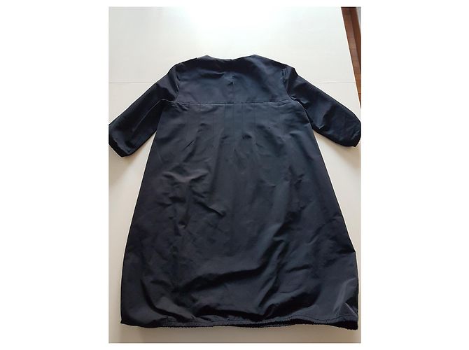 Max Mara Kleid blau aus Baumwolle und Polyester Dunkelblau - Ansicht 11