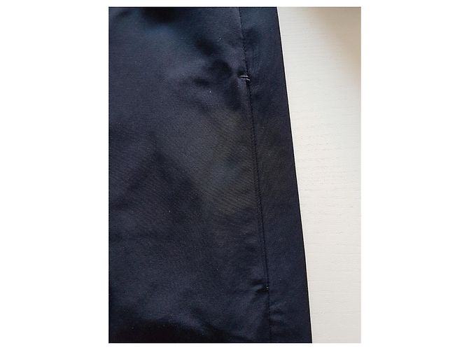 Max Mara Kleid blau aus Baumwolle und Polyester Dunkelblau - Ansicht 7