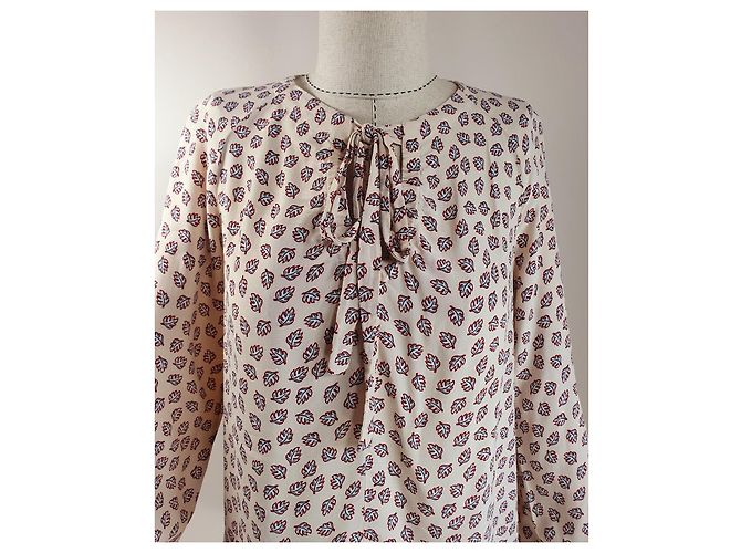 Top Tommy Hilfiger de Viscosa Beige Rojo Blanco Multicolor - vista 2