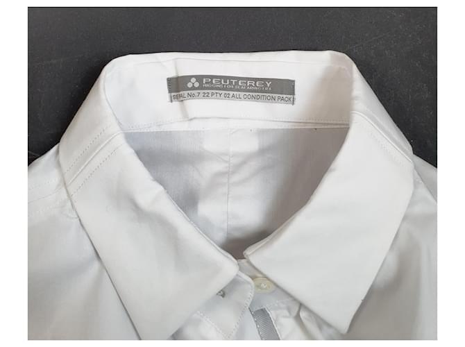 Camisa de algodón Peuterey blanca Blanco - vista 7