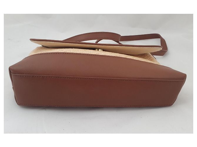 Sac à main Aigner Etienne en paille de papier marron beige Multicolore - vue 4