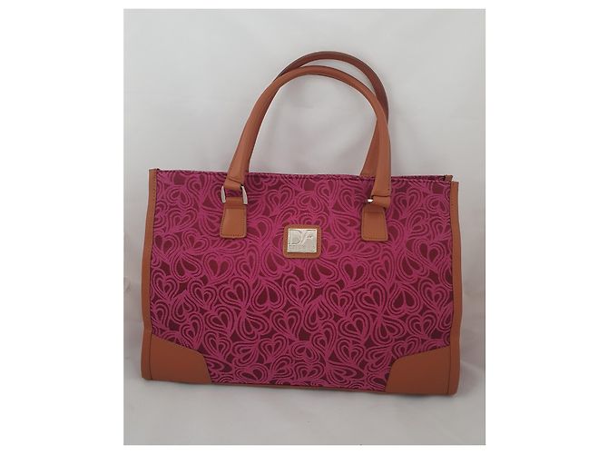 Diane Von Furstenberg DVF Studio Handtasche aus Leder und Stoff Mehrfarben - Ansicht 2