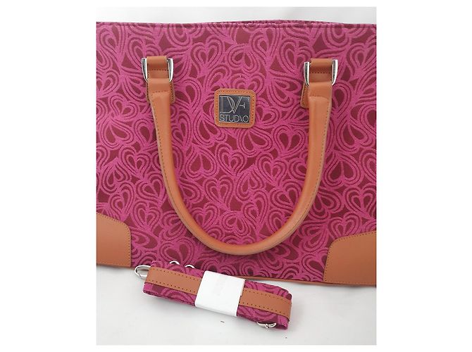 Diane Von Furstenberg DVF Studio Handtasche aus Leder und Stoff Mehrfarben - Ansicht 7