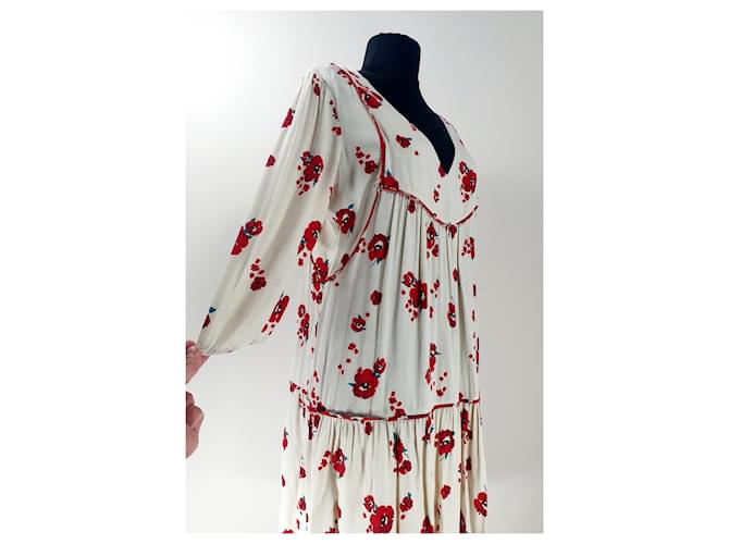 Ba&Sh Blabe Kleid Blumen Viscose Mehrfarben - Ansicht 2