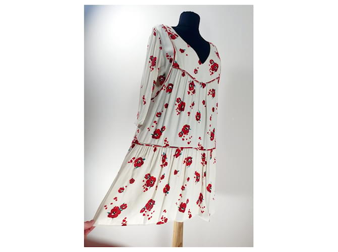Ba&Sh Blabe Kleid Blumen Viscose Mehrfarben - Ansicht 3
