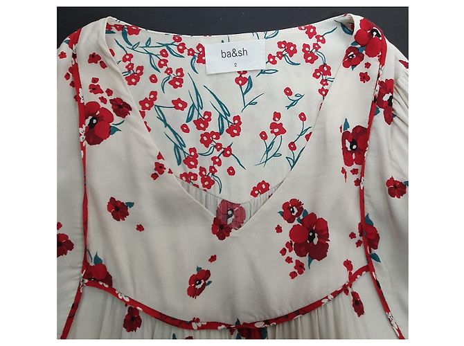 Ba&Sh Blabe Kleid Blumen Viscose Mehrfarben - Ansicht 5