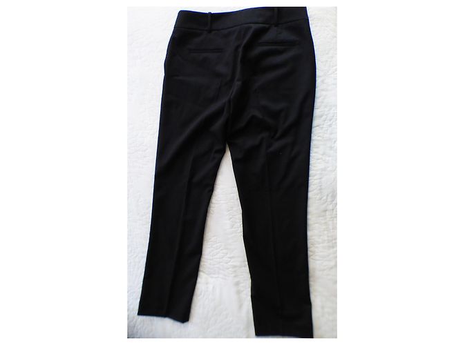 Sandro Black Pants Wool Blend Size 42 - view 2