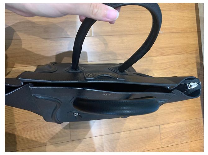 Borsa a mano Céline Luggage in pelle nera Nero - vista 3