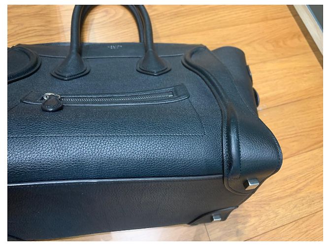 Borsa a mano Céline Luggage in pelle nera Nero - vista 4