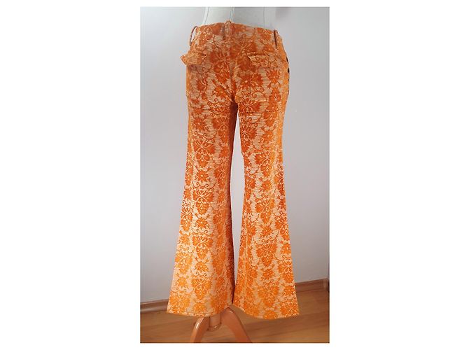 Autre Marque Barcelona Hose orange Baumwolle Rayon Polyester - Ansicht 3