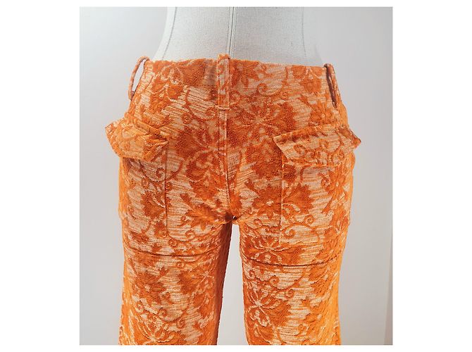 Autre Marque Barcelona Hose orange Baumwolle Rayon Polyester - Ansicht 4