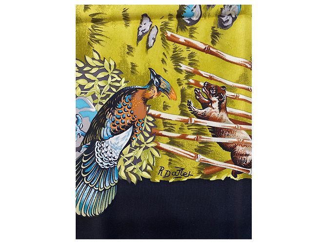 Sciarpa in seta Hermès Sichuan 90 cm Multicolore - vista 2