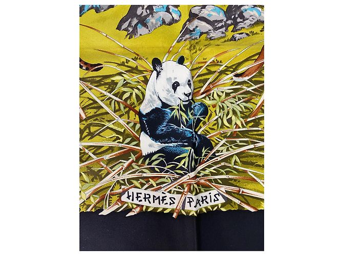 Sciarpa in seta Hermès Sichuan 90 cm Multicolore - vista 4