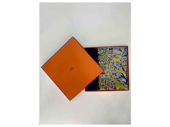 Sciarpa in seta Hermès Sichuan 90 cm Multicolore - vista 6