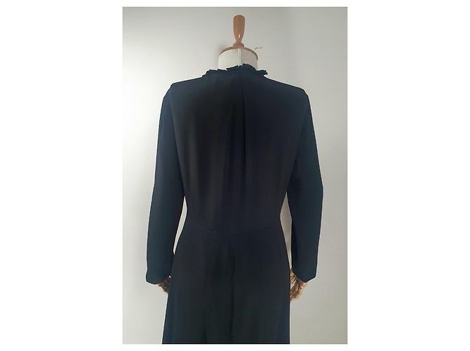 Alexander McQueen Kleid aus schwarzer Seide - Ansicht 5