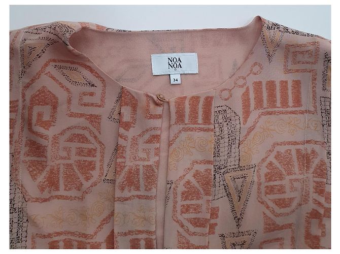 Top Noa Noa in seta e viscosa Multicolore - vista 6