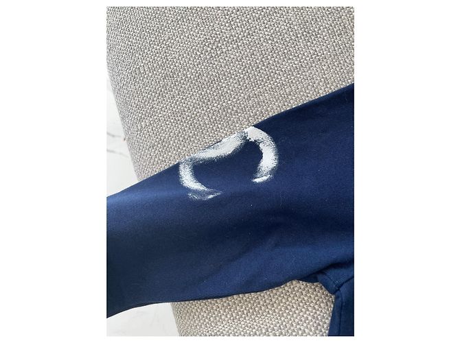 Chanel Christmas Edition Sweatshirt Marineblau Baumwolle - Ansicht 5