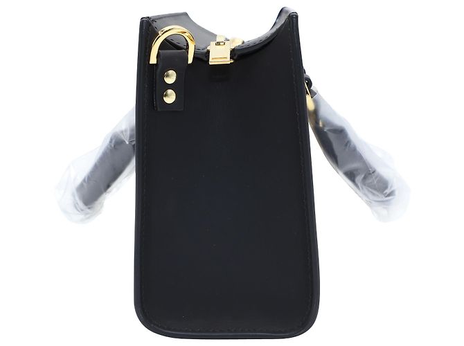 Borsa Sophie Hulme Mini Box Albion in pelle nera Nero - vista 3