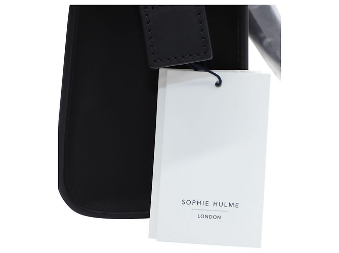 Borsa Sophie Hulme Mini Box Albion in pelle nera Nero - vista 4