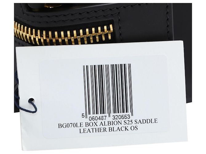 Borsa Sophie Hulme Mini Box Albion in pelle nera Nero - vista 7